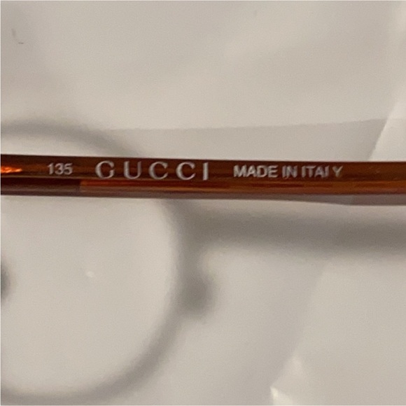Authentic Gucci prescription eyeglasses frames brown copper color frames